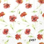 Servetten decoupage/bullet journal – klaprozen C497, Hobby en Vrije tijd, Knutselen, Verzenden, Nieuw, Materiaal