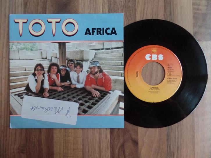 single  Toto - Africa, Cd's en Dvd's, Vinyl Singles, Gebruikt, Single, Pop, 7 inch, Ophalen of Verzenden