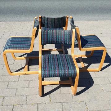 Deens Design slede stoelen Club 8 Herning vintage cantilever beschikbaar voor biedingen