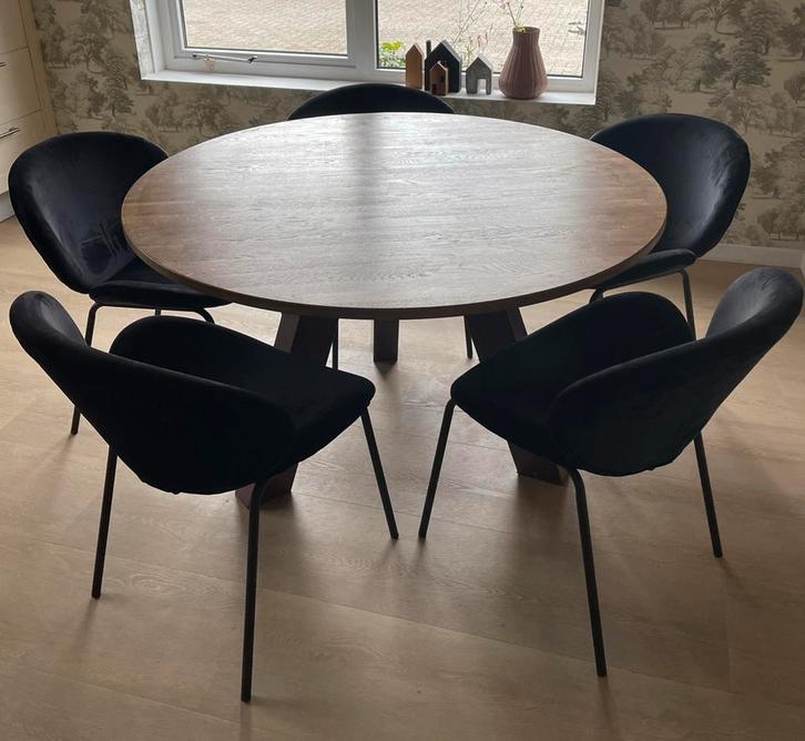 5 Nette, degelijke stoelen - Weinig gebruikt!, Huis en Inrichting, Stoelen, Zo goed als nieuw, Vijf, Zes of meer stoelen, Metaal