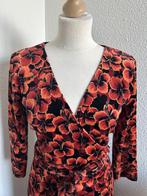 King Louie maat L velvet cross midi bloemen jurk 2808, Maat 42/44 (L), Ophalen of Verzenden, Zo goed als nieuw, King Louie