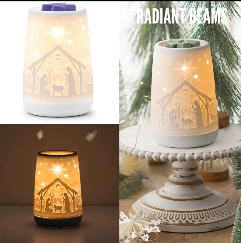 Scentsy  Radiant Beams Warmer, Overige materialen, Wit, Nieuw, Ophalen of Verzenden