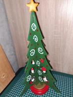 Houten kerstboom met miniatuur houten hangertjes, Ophalen of Verzenden