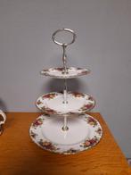 Adv 97 royal albert old country rose 3 laags etagere, Antiek en Kunst, Antiek | Servies los, Ophalen of Verzenden