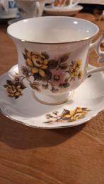 Royal Ascot kop en schotel - Yellow Rose, Ophalen, Zo goed als nieuw, Porselein, Kop en/of schotel