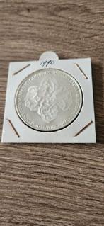 Zilveren 50 gulden 1990 fdc 100 jaar vorstinnen, Koningin Beatrix, Zilver, Ophalen of Verzenden, Losse munt