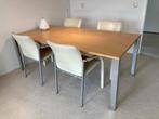 Leolux design eetkamer met 4 stoelen, 4 tot 6 stoelen, Modern, Gebruikt, Ophalen