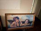 Schilderij met Engelen in Gouden Lijst, Antiek en Kunst, Kunst | Schilderijen | Klassiek, Ophalen