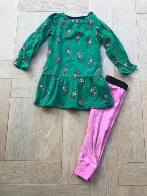 Schattige nog erg nette set van Z8 jurkje en legging 92/98, Kinderen en Baby's, Kinderkleding | Maat 92, Zo goed als nieuw, Meisje