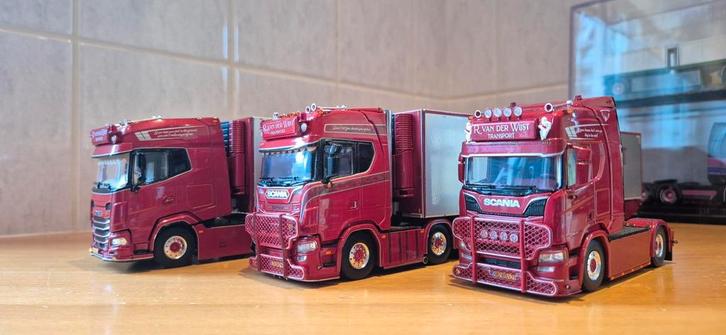 WSI R. Van Der Wijst Set, Hobby en Vrije tijd, Modelauto's | 1:50, Zo goed als nieuw, Bus of Vrachtwagen, Wsi, Ophalen of Verzenden