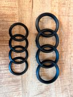 Audi Ringen Logo Mat Zwart Voor + Achter, Auto diversen, Tuning en Styling, Ophalen of Verzenden
