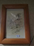 Houten lijstje met tekening Winnie de Pooh, Heikant 21 Kaatsheuvel, Overige typen, Belle Vieille Brocante, Ophalen of Verzenden