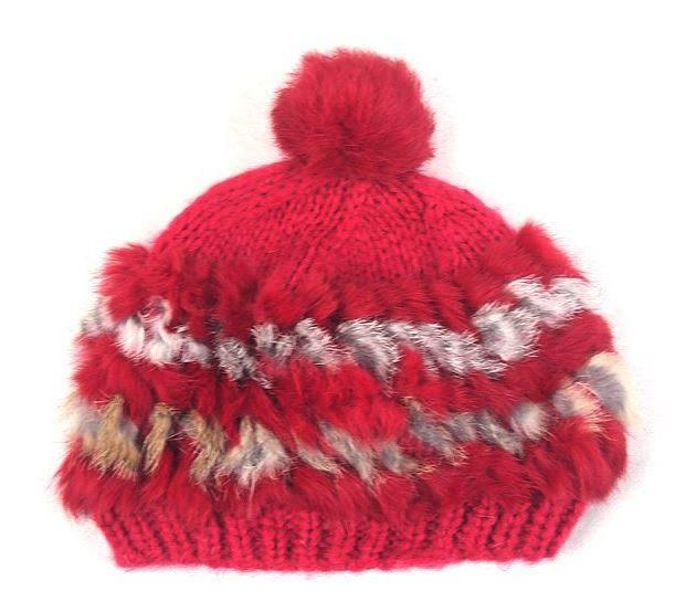 Rode muts met (imitatie?)bont, Kleding | Dames, Mutsen, Sjaals en Handschoenen, Ophalen of Verzenden, Zo goed als nieuw, Maat 38/40 (M)