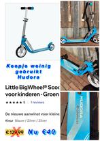 Koopje -85%: HUDORA Little Wheel Step Nu €20,-, Fietsen en Brommers, Steps, Ophalen of Verzenden, Zo goed als nieuw, Gewone step