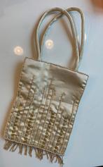 Mooi avondtasje met kralen, vintage, Ophalen of Verzenden, Zo goed als nieuw, Beige, Avondtasje