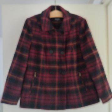 C&A jas wol blend ruit rood maat 48 beschikbaar voor biedingen