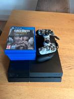 Playstation 4 + 2 controllers, Spelcomputers en Games, Spelcomputers | Sony PlayStation 4, Ophalen, Met 2 controllers, Slim, 500 GB