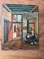 Schilderij naar Pieter de Hoogh, Antiek en Kunst, Kunst | Schilderijen | Klassiek, Ophalen of Verzenden