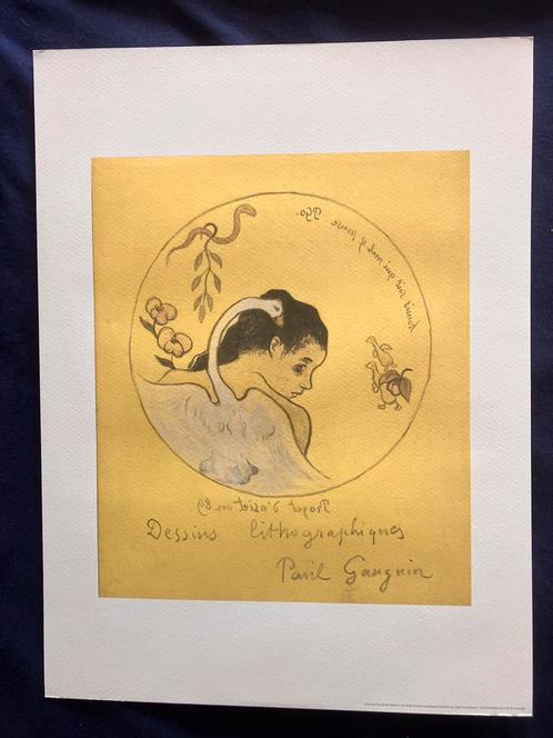 Paul Gauguin : Leda en de zwaan, Antiek en Kunst, Kunst | Etsen en Gravures, Ophalen of Verzenden