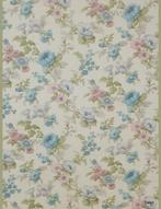 14039 Origineel oud behang bloemen pastel 60s vintage swiet, Huis en Inrichting, Stoffering | Behang, Verzenden, Minder dan 10 m²