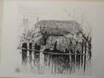 Ets boerderij in Limburg met boer, Hans van Dokkum, 1945, Verzenden