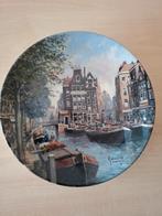 Royal Mosa Bradex wandbord "Lente aan een RotterdamseGracht", Antiek en Kunst, Ophalen of Verzenden