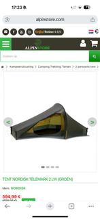 Nordisk telemark 2.0 lw groen 950gr super lichtgewicht fiets, Ophalen of Verzenden, Gebruikt, Overige typen