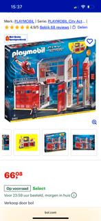 Playmobil Brandweerkazerne - Zo goed als nieuw, Ophalen, Zo goed als nieuw