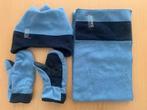sjaal-handschoenen muts-lichtblauw/donkerblauw, Gebruikt, WE, Verzenden, Meisje