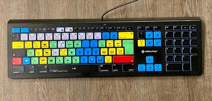 Adobe Premiere Pro Toetsenbord, Computers en Software, Toetsenborden, Gebruikt, Qwerty, Bedraad, Multimediatoetsen, Ophalen of Verzenden