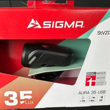Sigma Fietlamp oplaadbaar Aura 35 usb beschikbaar voor biedingen