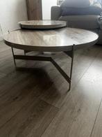 Marmeren salontafels, Ophalen, 50 tot 100 cm, Rond, Zo goed als nieuw