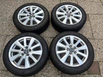 17 inch orig. Mazda CX-3 ALU velgen + Goodyear winter 8.0mm beschikbaar voor biedingen
