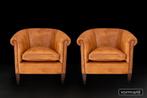 Royale chesterfield fauteuils (inspiratie Nico van Oorschot), Huis en Inrichting, Ophalen, Nieuw, 75 tot 100 cm, Leer