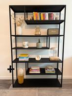 Elegante boekenkast metaal (zwart), Huis en Inrichting, Ophalen, 100 tot 150 cm, Zo goed als nieuw, 150 tot 200 cm