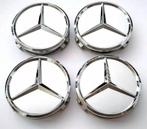 Mercedes Zilver Chrome Ster en Zwart Glans(Glossy) Ster€3,50, Verzenden, Nieuw