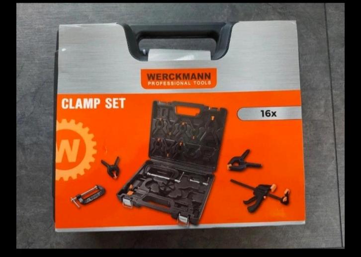 Klemmen set 16 delig - Werckmann, Doe-het-zelf en Verbouw, Gereedschap | Handgereedschap, Nieuw, Ophalen of Verzenden