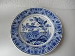 Wandbord Delft Blauw Ram  diameter 33 cm ., Antiek en Kunst, Ophalen of Verzenden