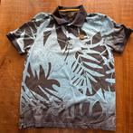 PME Legend Poloshirt – Blauw met bladprint – Maat L, Ophalen of Verzenden, Maat 48/50 (M), Blauw, Pme Legend