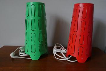 Vintage IKEA Kajuta lampen - rood en groen  beschikbaar voor biedingen
