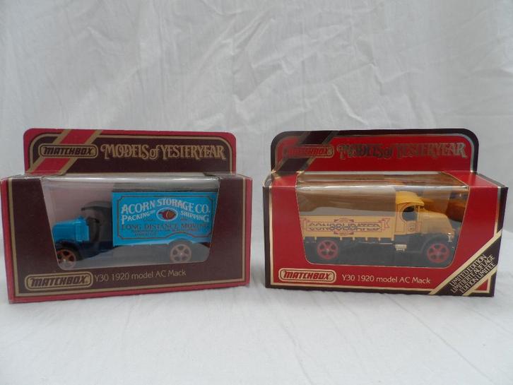 Matchbox Models of Yesteryear, Y-30 1920, model AC Mack, Hobby en Vrije tijd, Modelauto's | 1:43, Gebruikt, Auto, Dinky Toys, Ophalen of Verzenden