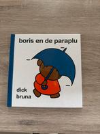 Boris en de Paraplu - Dick Bruna, Boeken, Ophalen of Verzenden, Zo goed als nieuw, Uitklap-, Voel- of Ontdekboek, 1 tot 2 jaar