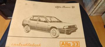 alfa 33 instructieboekje beschikbaar voor biedingen