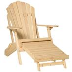 Tuinstoel strandstoel nieuw loungestoel, Ophalen of Verzenden, Nieuw, Hout