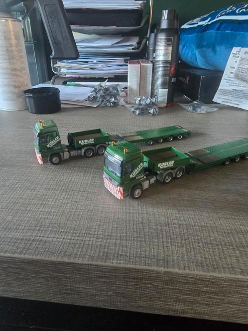 729 2x mb actros kubler van Albedo prijs p/st of als set, Hobby en Vrije tijd, Modelauto's | 1:87, Nieuw, Bus of Vrachtwagen, Overige merken