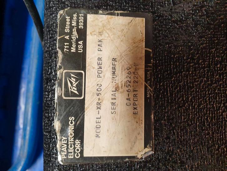 Vintage Peavey XR-500 Power Pak Versterker/Mixer, Audio, Tv en Foto, Versterkers en Receivers, Gebruikt, Overige merken, Ophalen