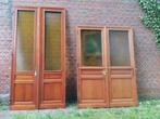 300hx151br Dubbele deuren met originele amberkleurig glas, Ophalen