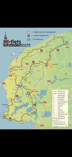 2 fiets elfstedentocht kaarten  gezocht