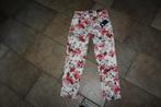 NYDJ vlot wit/gebloemd stretch broek mt 34/XS KOOPJE
