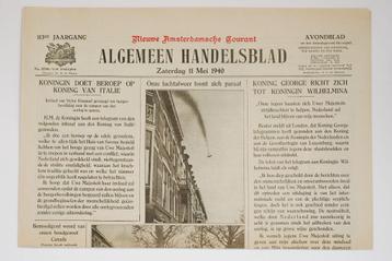 11 mei 1940 - Algemeen Handelsblad | Heruitgave 1994 beschikbaar voor biedingen